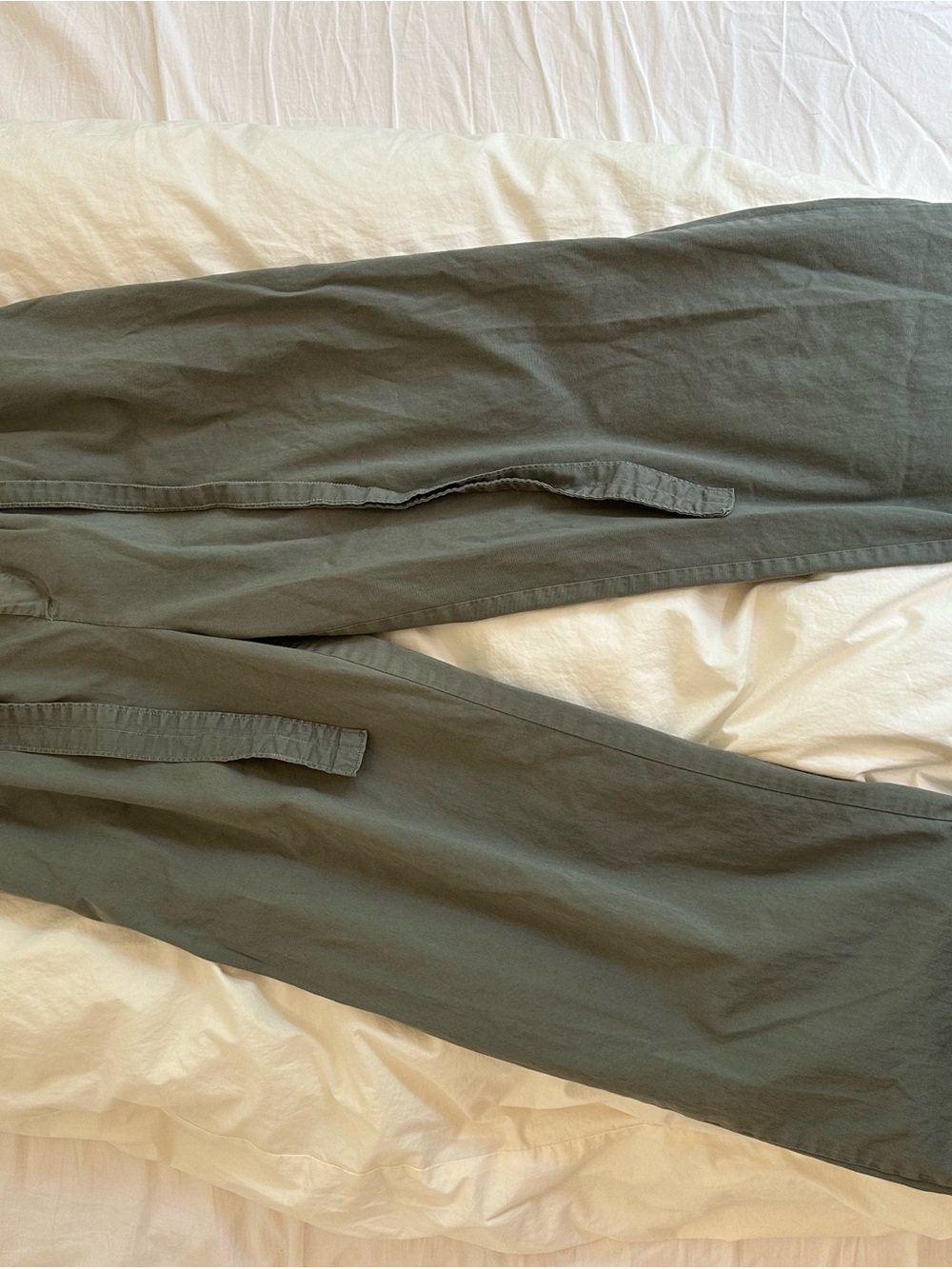 Everlane Olive Green Wide-Leg Pants
